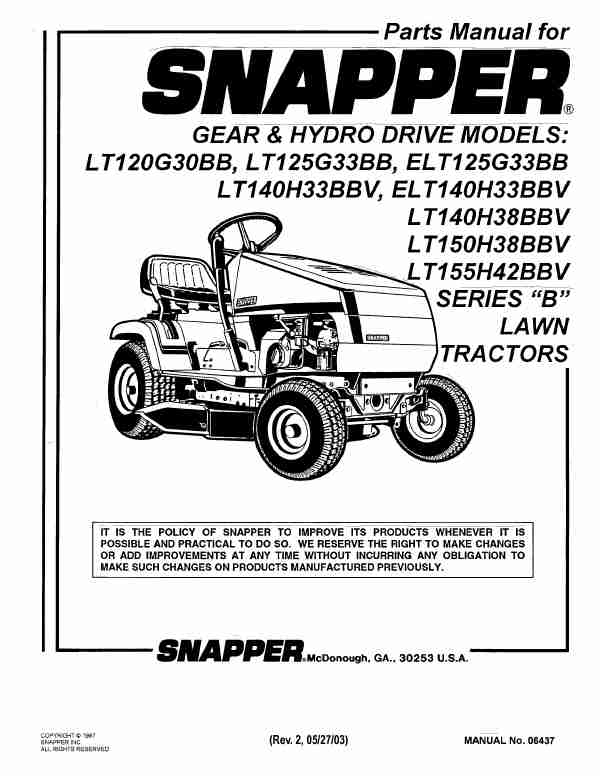 Snapper Lawn Mower ELT125G33BB-page_pdf